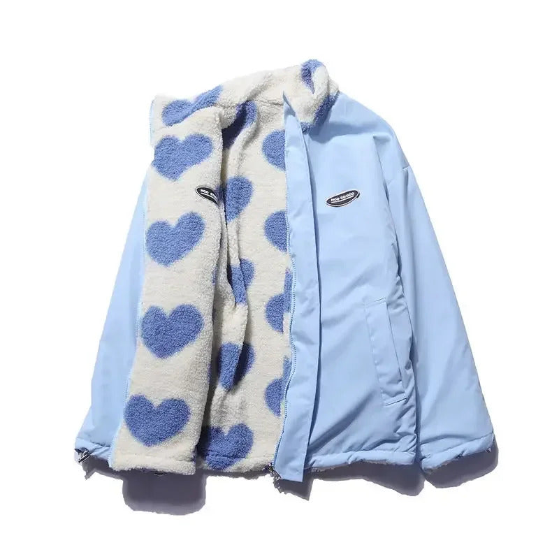 MEGAN™|REVERSIBLE HEART JACKET