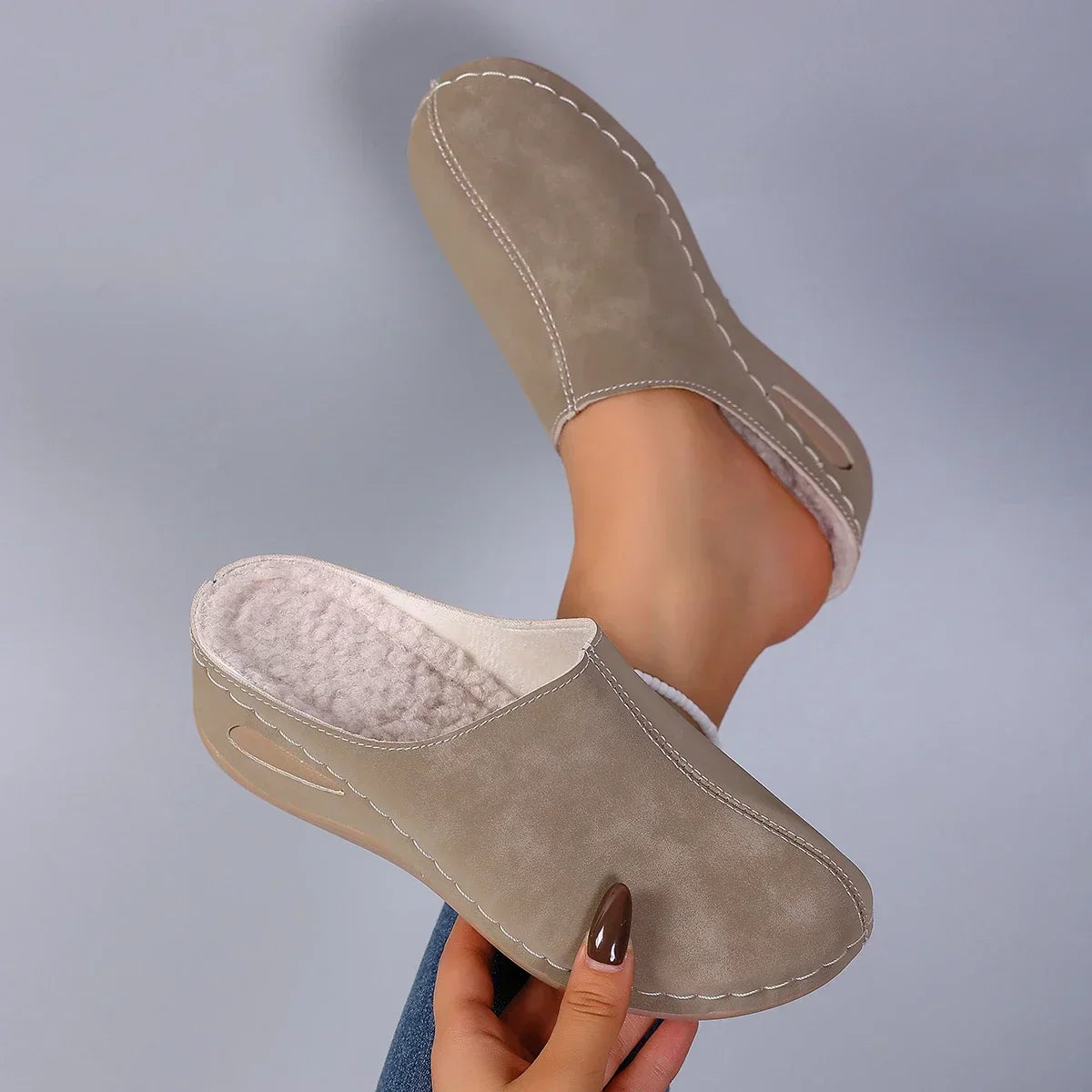 CELINE™|FLEECE COMFORT SLIPPERS