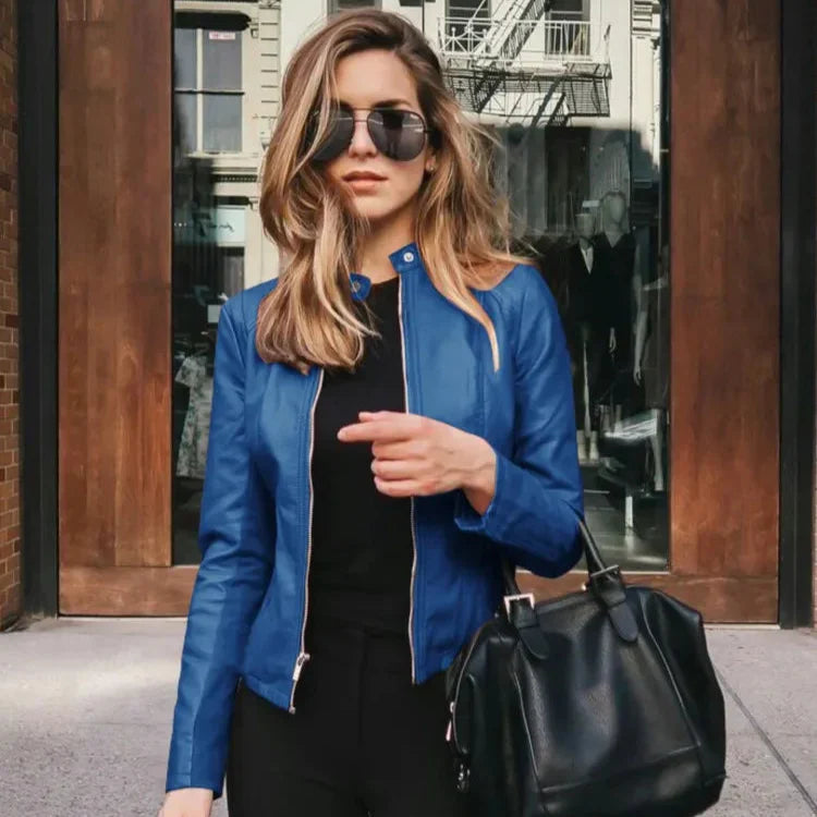 SOPHIA™|Giacca versatile in pelle pregiata