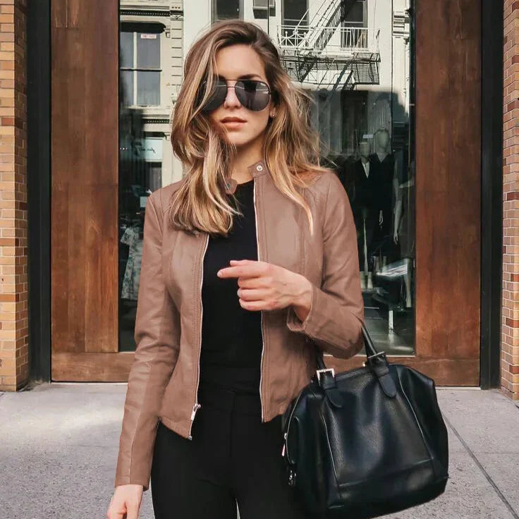 SOPHIA™|Giacca versatile in pelle pregiata