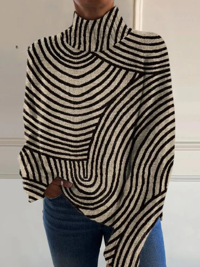 AINSLEY™|CHIC ART LINE TURTLENECK