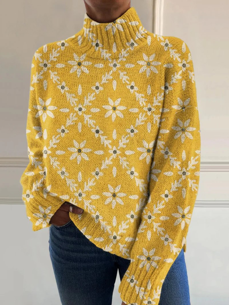 GRACE™|VINTAGE COLOUR BLOCK SWEATER