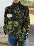 TESS™|BOTANICAL FLORAL TURTLENECK