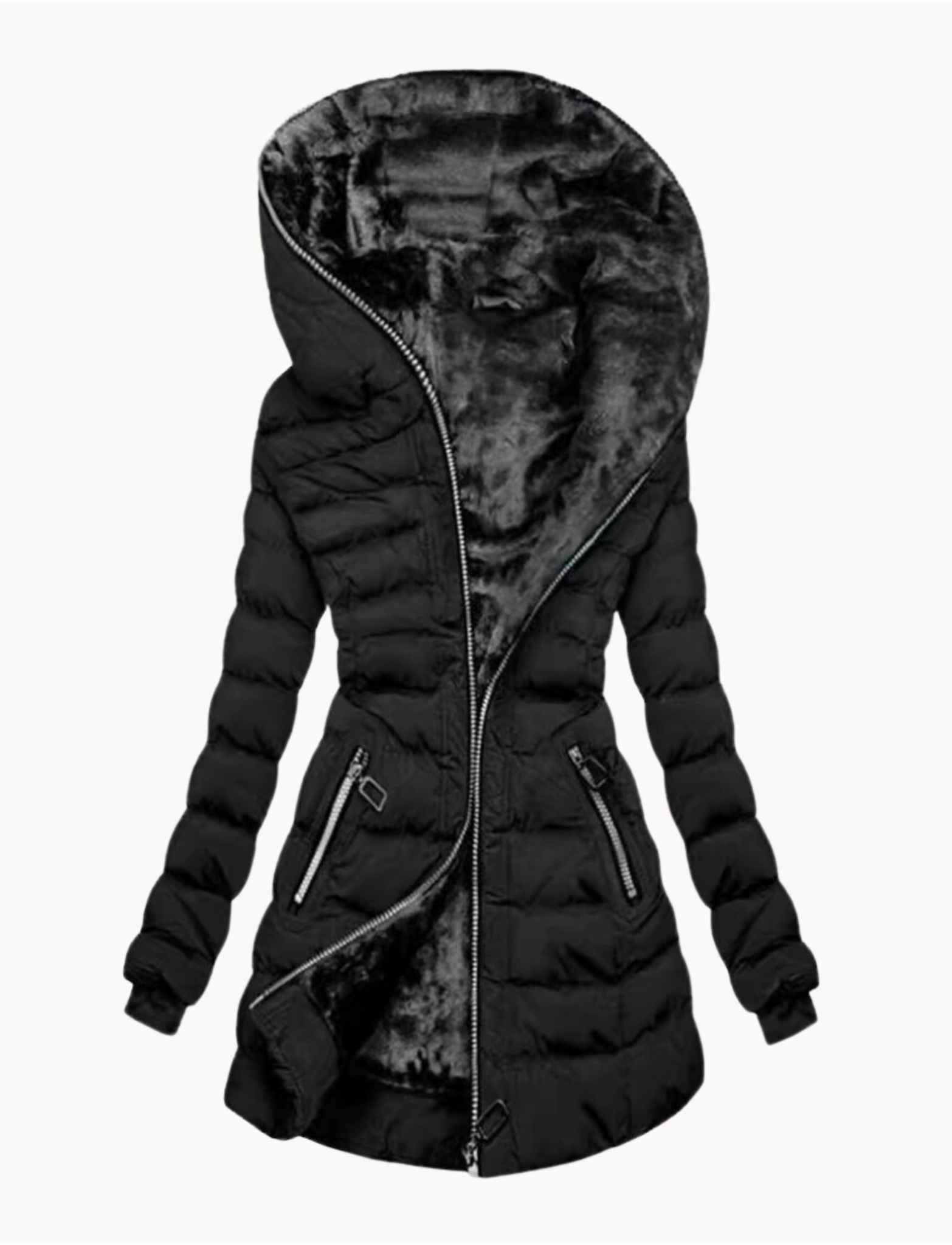 KEIRA™|QUILTED FUR COAT