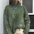 ZARA™|WARM FLORAL TURTLENECK