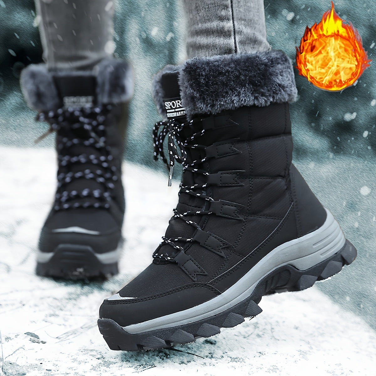 LAUREN™|LEATHER WINTER BOOTS