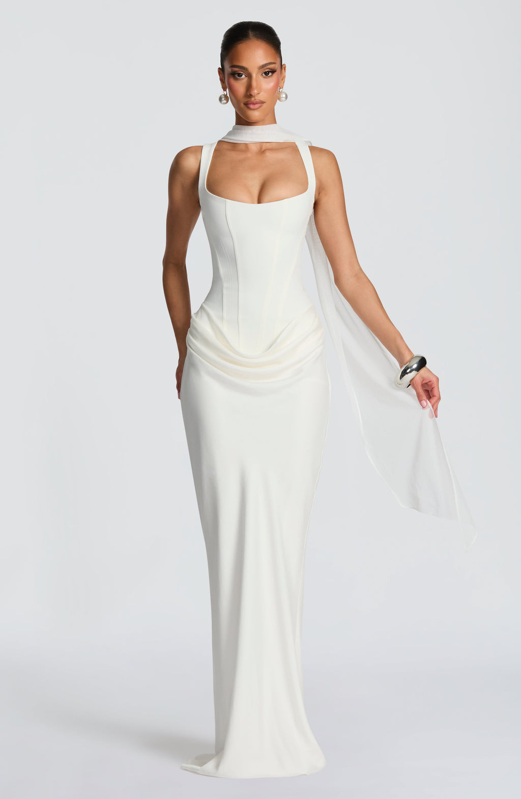 FREYA™|SQUARE NECK MAXI DRESS