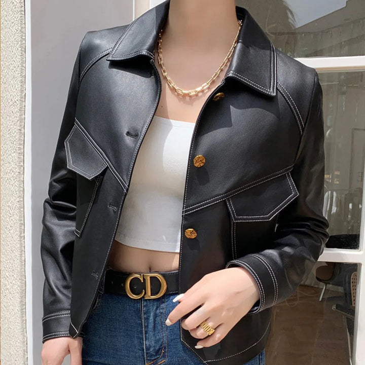 ISABELLA™|Giacca in pelle per la primavera