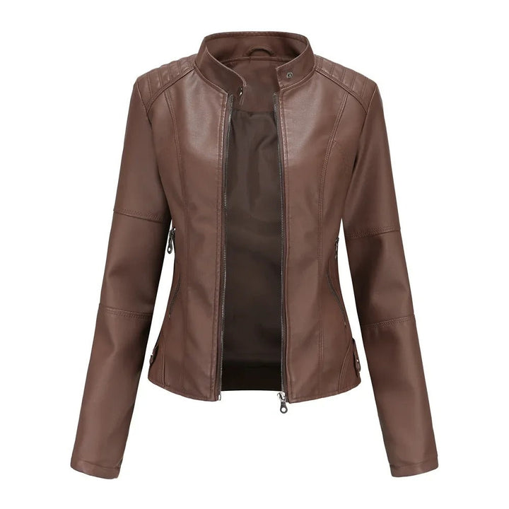 MIA™|Giacca in pelle elegante e alla moda