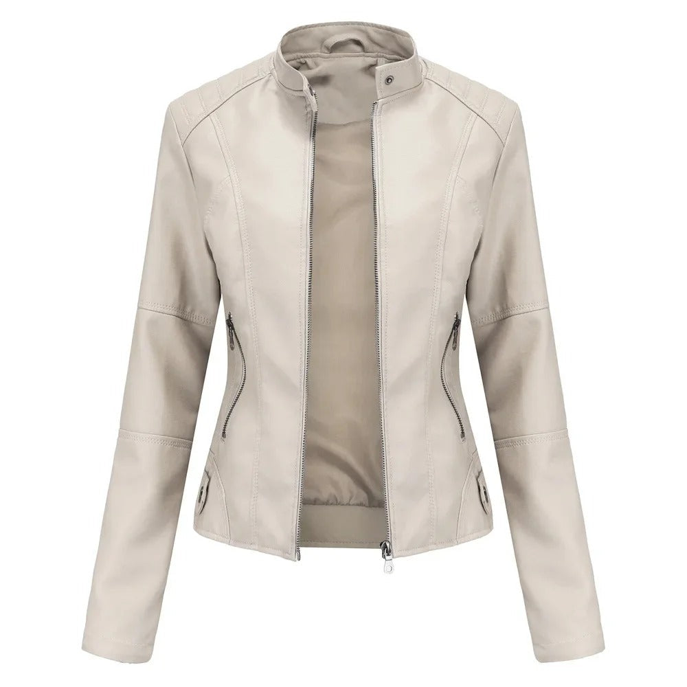 MIA™|Giacca in pelle elegante e alla moda