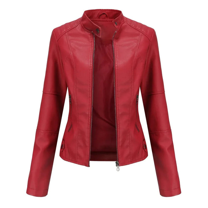 MIA™|Giacca in pelle elegante e alla moda