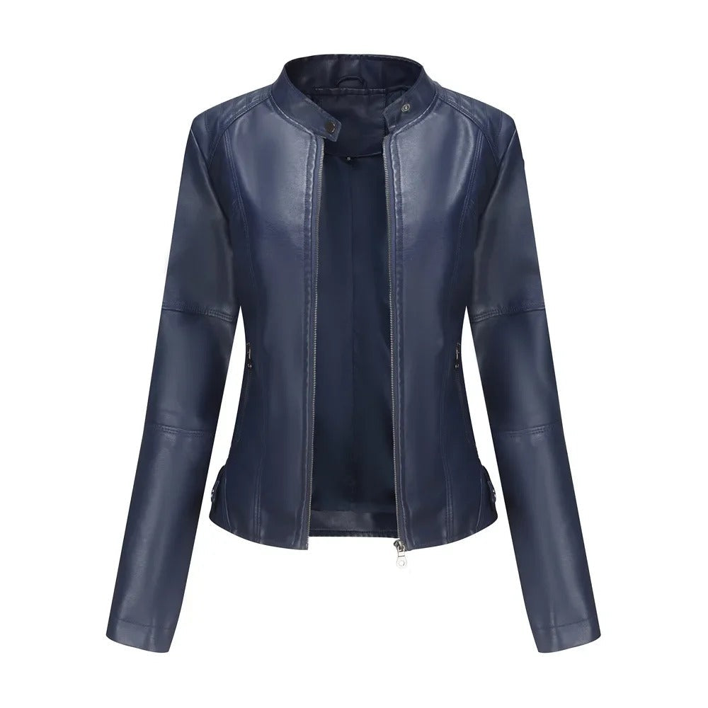 MIA™|Giacca in pelle elegante e alla moda