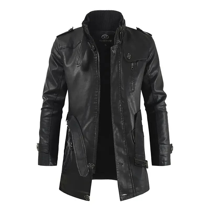 ANDRE™|GIACCA LUNGA ELEGANTE BIKER