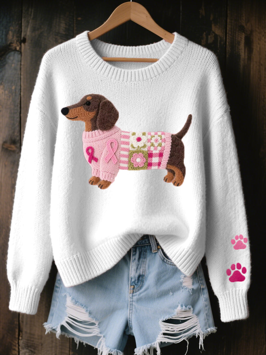 KINSLEY™|PLAYFUL DACHSHUND KNIT